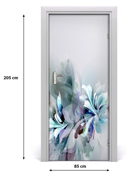 Fototapeta samolepiace Abstrakcyjne kvety 85x205 cm