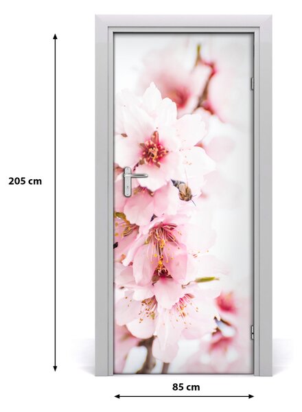 Fototapeta samolepiace kvety mandľovníky 85x205 cm