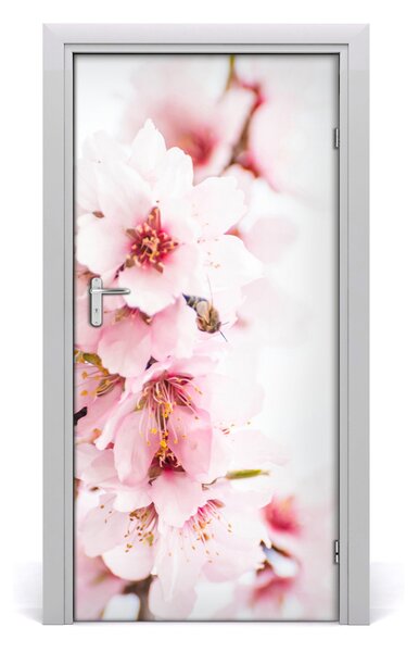 Fototapeta samolepiace kvety mandľovníky 95x205 cm