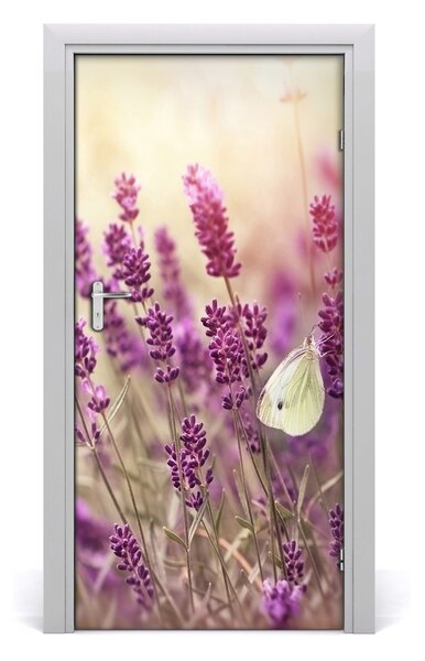 Fototapeta samolepiace kvety levandule 95x205 cm