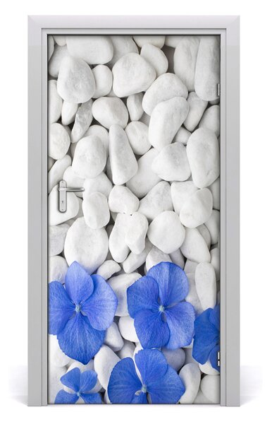 Fototapeta samolepiace hortenzie kamene 95x205 cm