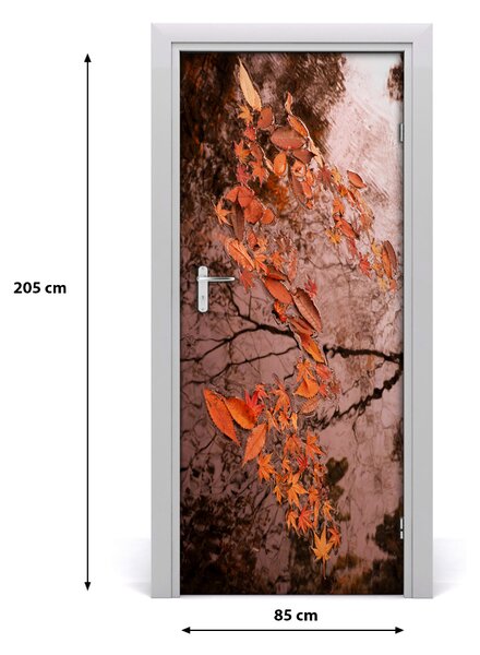 Fototapeta samolepiace jesenné lístie 85x205 cm
