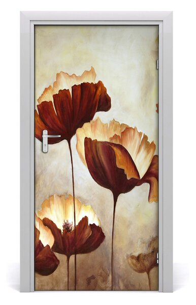 Fototapeta samolepiace poľné mak 95x205 cm