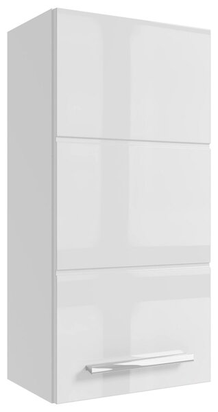 ZÁVESNÁ SKRINKA, biela s vysokým leskom, biela, 34/70/23 cm MID.YOU - Kúpeľňové skrinky, Online Only
