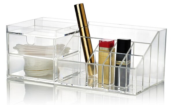 Bathlab Kozmetický organizér BEA 24x9x12 cm číry
