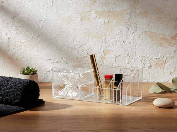 Bathlab Kozmetický organizér BEA 24x9x12 cm číry