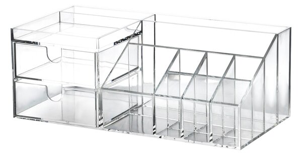 Bathlab Kozmetický organizér BEA 24x9x12 cm číry