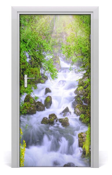Fototapeta na dvere horský potok 95x205 cm