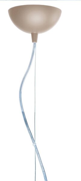Kartell Závesné svietidlo Kabuki, holubia sivá, Ø 50 cm, Hliník / sivá / zinok, Obývacia izba / jedáleň, Plast, Dizajn, Závesné svietidlo