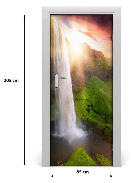 Fototapeta na dvere vodopád 85x205 cm