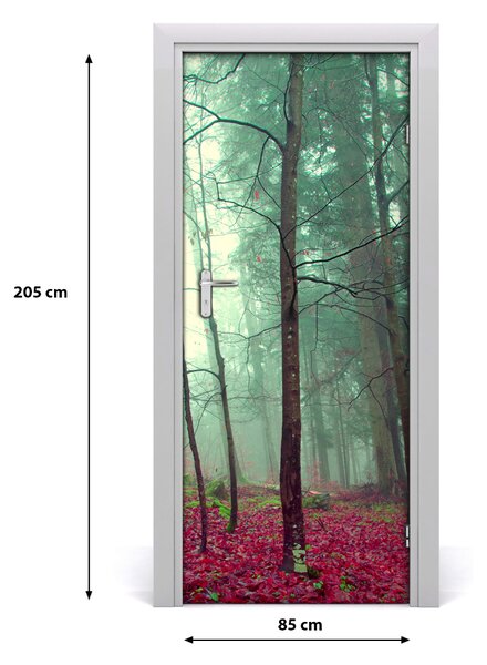 Fototapeta na dvere les jeseň 85x205 cm