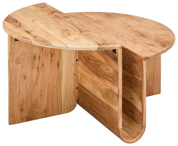KONFERENČNÝ STOLÍK, farba akácie, drevo, 80/40/80 cm Livetastic - Stolíky do obývačky, Online Only