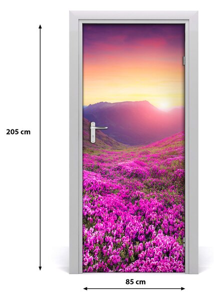 Fototapeta na dvere hory rododendron 85x205 cm