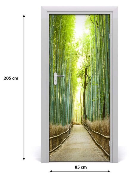 Fototapeta na dvere bambusový les 85x205 cm