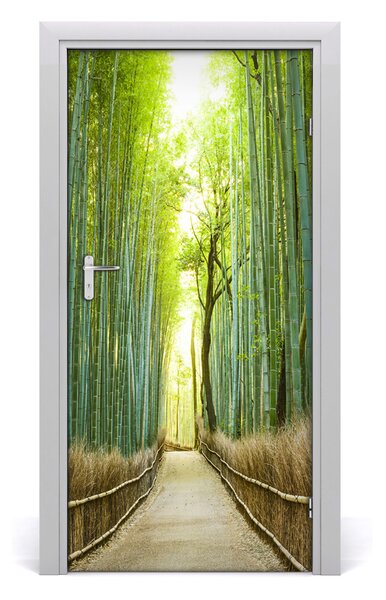 Fototapeta na dvere bambusový les 95x205 cm