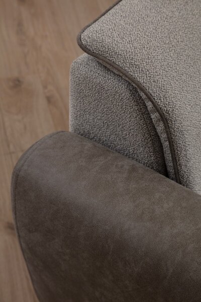 Hanah Home Kreslo Aren ekokoža sivé
