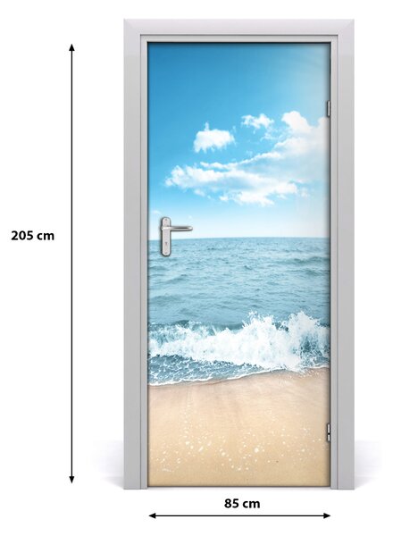Fototapeta na dvere pláž a more 85x205 cm