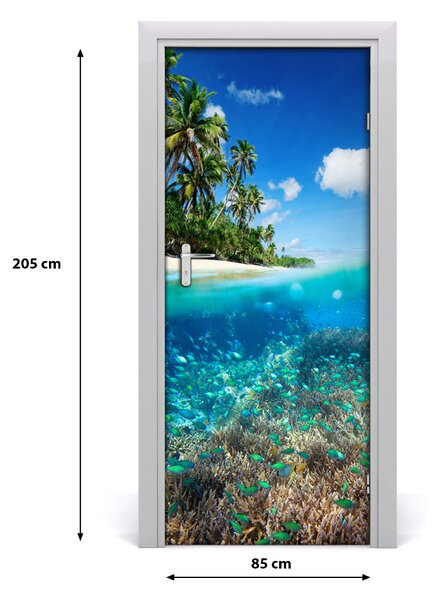 Fototapeta na dvere koralový útes 85x205 cm