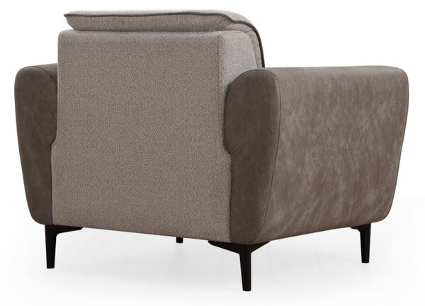 Hanah Home Kreslo Aren ekokoža sivé