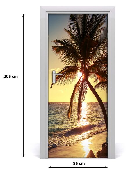 Fototapeta na dvere tropická pláž 85x205 cm