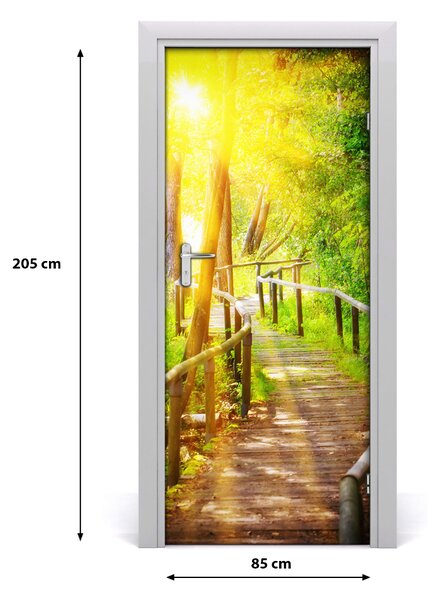 Fototapeta na dvere chodník v lese 85x205 cm