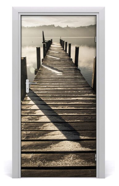 Fototapeta na dvere drevené mólo 95x205 cm