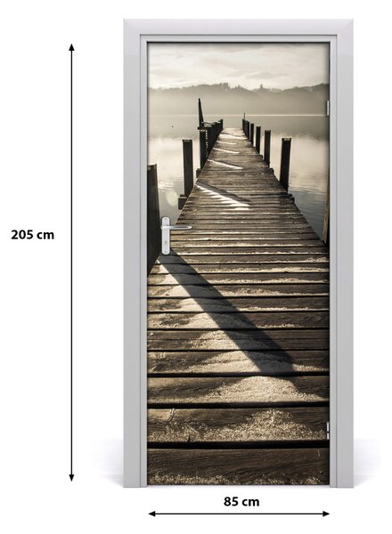 Fototapeta na dvere drevené mólo 85x205 cm