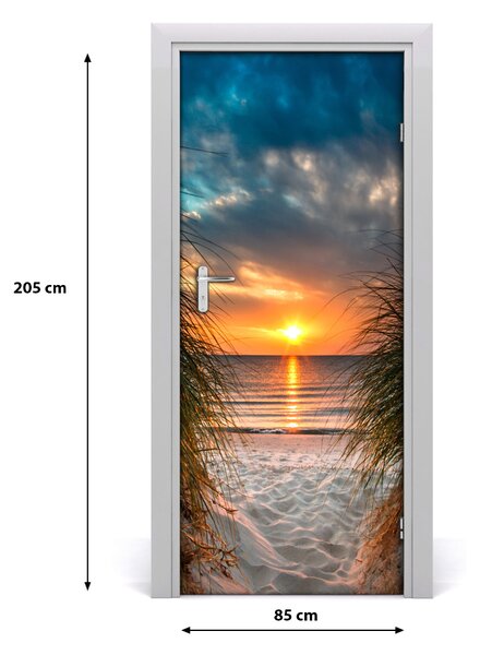 Fototapeta na dvere západ slnka mora 85x205 cm