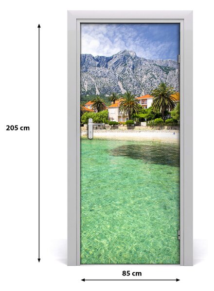 Fototapeta na dvere pláž Chorvátsko 85x205 cm