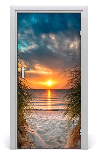 Fototapeta na dvere západ slnka mora 95x205 cm