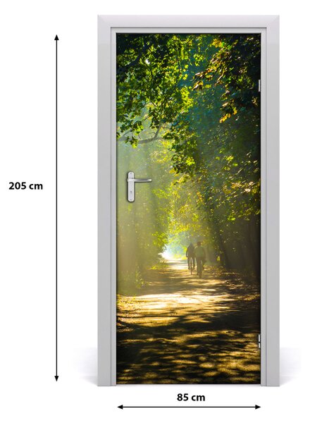 Fototapeta na dvere chodník v lese 85x205 cm