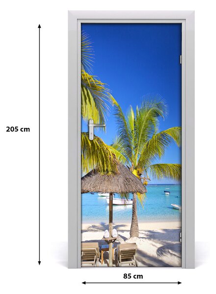 Fototapeta na dvere tropická pláž 85x205 cm