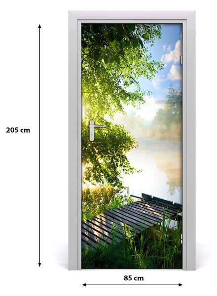 Fototapeta na dvere drevené mólo 85x205 cm