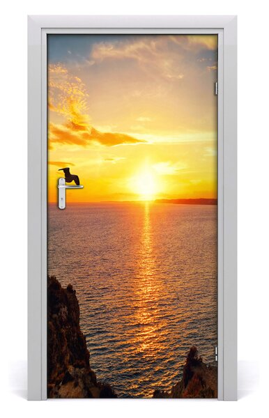 Fototapeta na dvere západ slnka mora 95x205 cm
