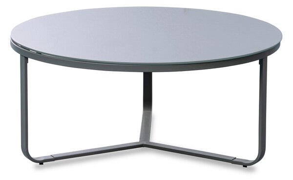 KONFERENČNÝ STOLÍK, sivá, kov, sklo, 80/80/35 cm Xora - Stolíky do obývačky, Online Only
