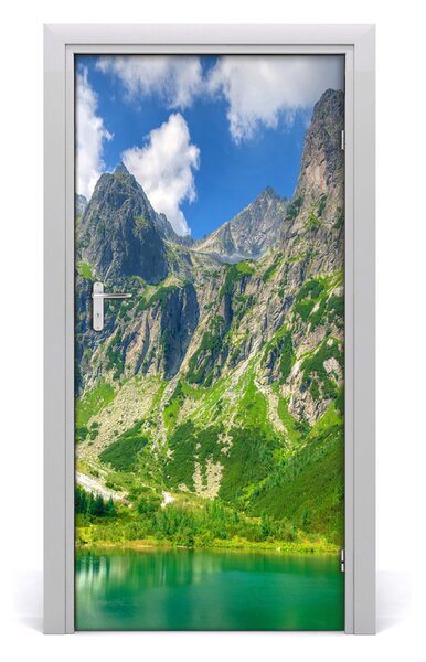 Fototapeta na dvere jazero v horách 95x205 cm