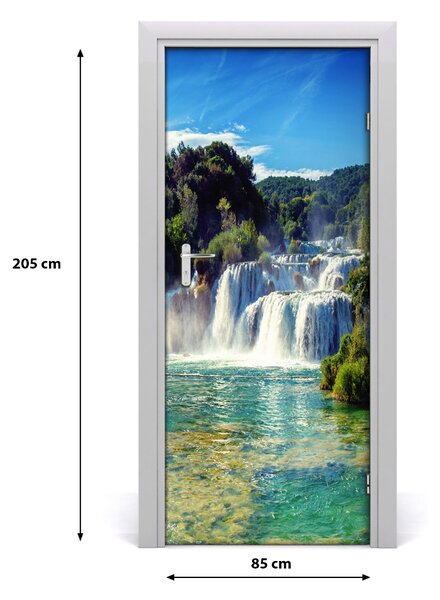 Fototapeta na dvere vodopád Krka 85x205 cm