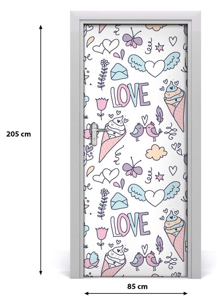 Fototapeta na dvere samolepiace romantický večer 85x205 cm