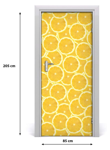 Fototapeta na dvere do domu samolepiace citróny 85x205 cm