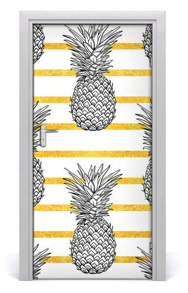Fototapeta na dvere samolepiace ananás 95x205 cm