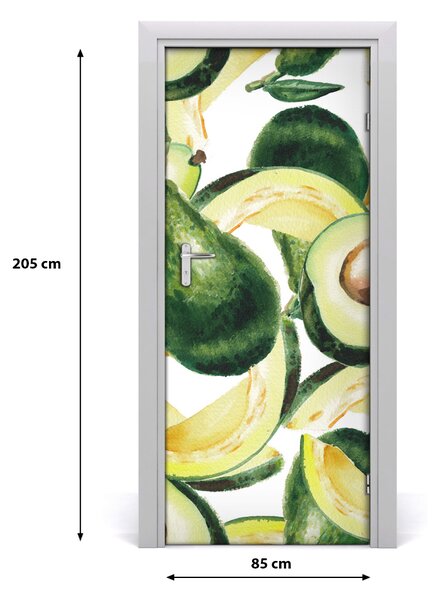 Fototapeta na dvere do domu samolepiace avokado 85x205 cm