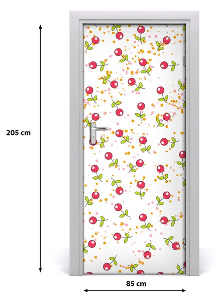 Fototapeta na dvere do domu samolepiace višne 85x205 cm