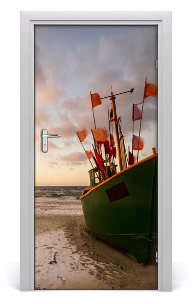 Fototapeta na dvere samolepiace rybárska loď 95x205 cm