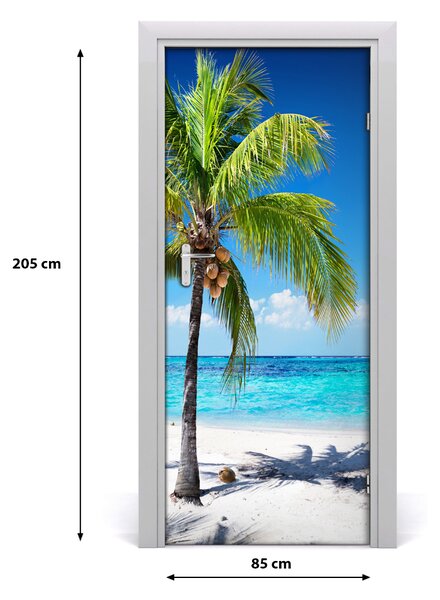 Fototapeta na dvere samolepiace tripická pláž 85x205 cm