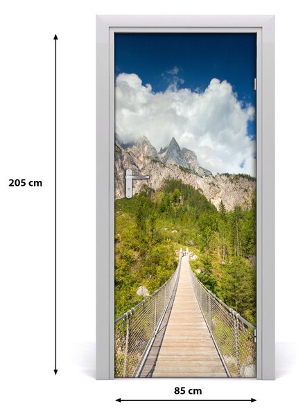 Fototapeta na dvere samolepiace visiaci most 85x205 cm