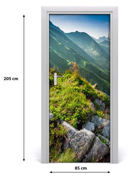 Fototapeta na dvere samolepiace hory leto 85x205 cm