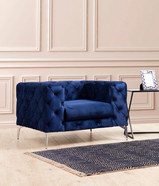 Hanah Home Kreslo Como modré