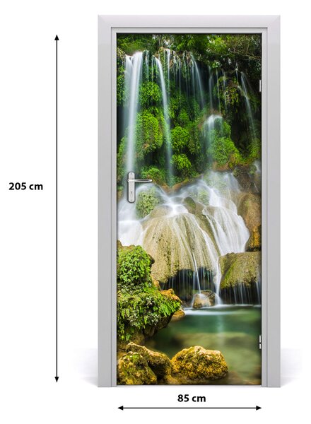 Fototapeta na dvere samolepiace vodopád džungle 85x205 cm