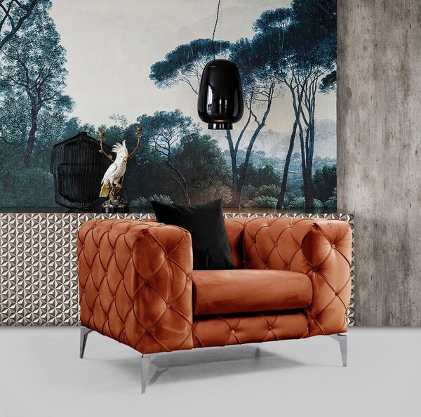 Hanah Home Kreslo Como oranžové