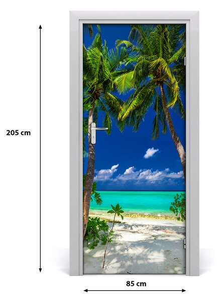 Fototapeta na dvere samolepiace tripická pláž 85x205 cm